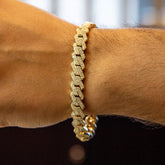 7.00 CT. Diamond Cuban Bracelet in Gold - 9.50mm - White Carat - USA & Canada